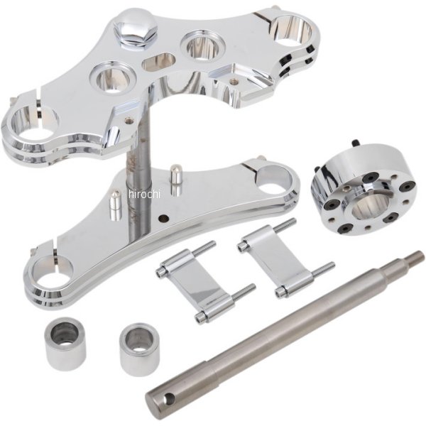 トリプルツリー 39mm 0°傾斜 04年-05年 ダイナ ワイドグライドド クローム