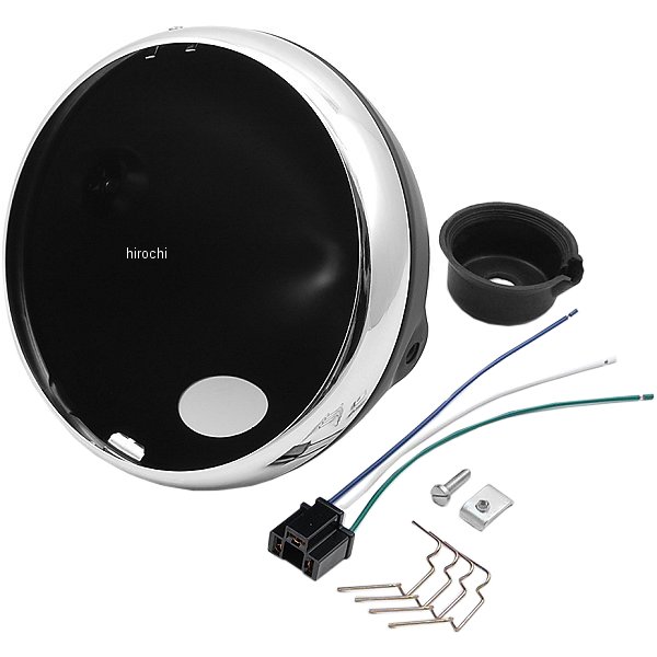 ヘッドライト 7インチ ハウジングのみ ルーカス 黒