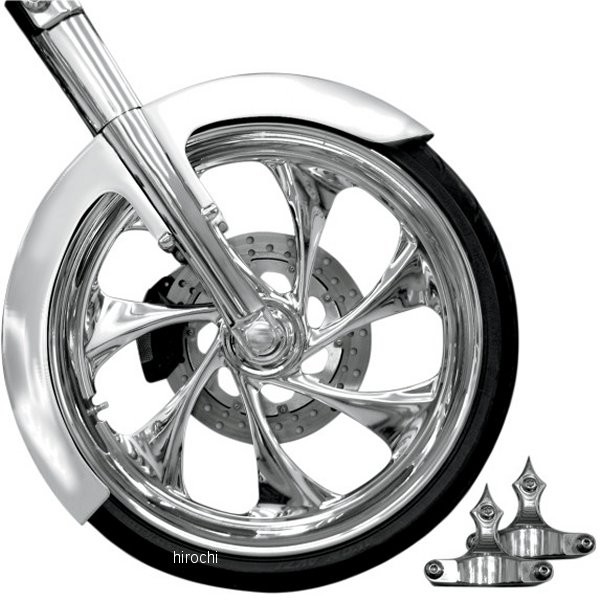 フロントフェンダー 23" 94年-13年 FLT クロームアダプタ付 ファントム