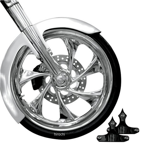 フロントフェンダー 23" 94年-13年 FLT 黒アダプタ付ファントム