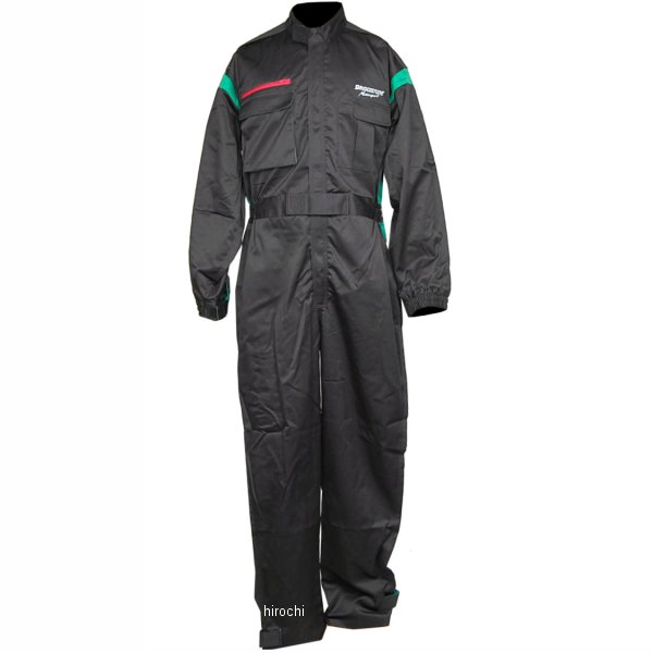 ピットクルースーツ エコパワー THE MOG 黒/緑 ELLサイズ