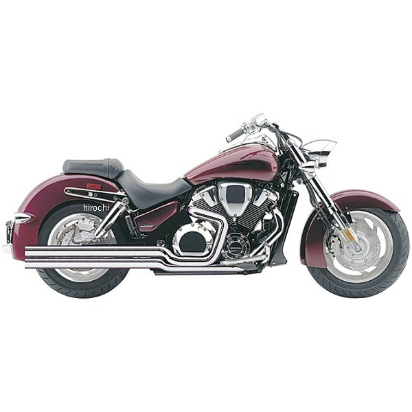 フルエキゾースト スピードスター ストレートカット ロング 02年-08年 VTX1800N、R、S クローム