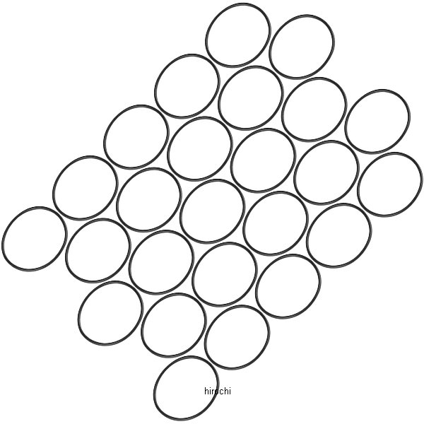 メインシャフト ベアリング Oリング 85年-86年 Big Twin バイトン材 (25個入り)