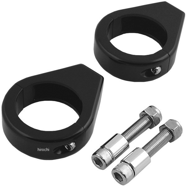 ウインカー フォーク クランプ 41mm (左右ペア) 黒