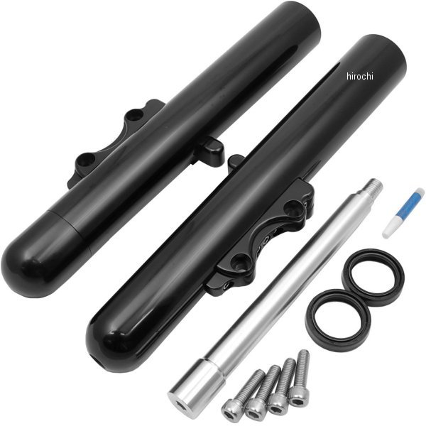 フロントフォーク 08年-13年 FLH/FLT ダブルディスク スムース 黒