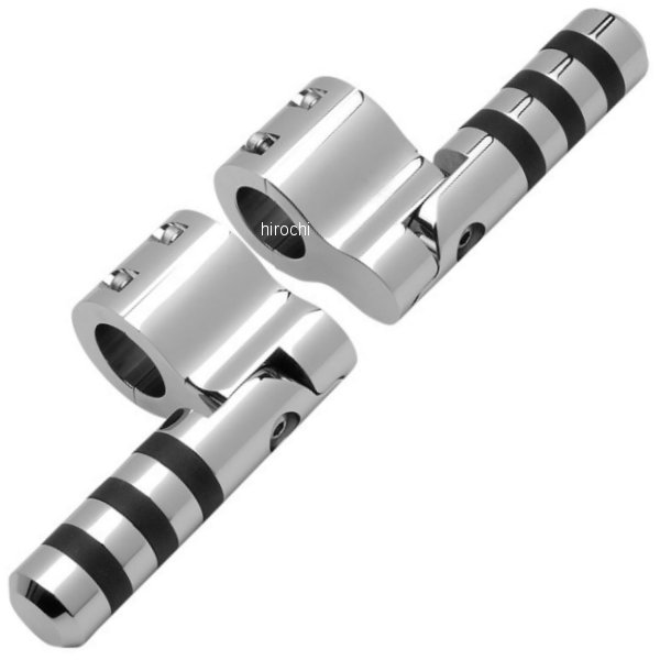 フットペグ Oリングクランプオン 1.25インチ(32mm)バー クローム