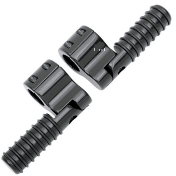 フットペグ Oリング クランプオン 1.25インチ(32mm)バー 黒