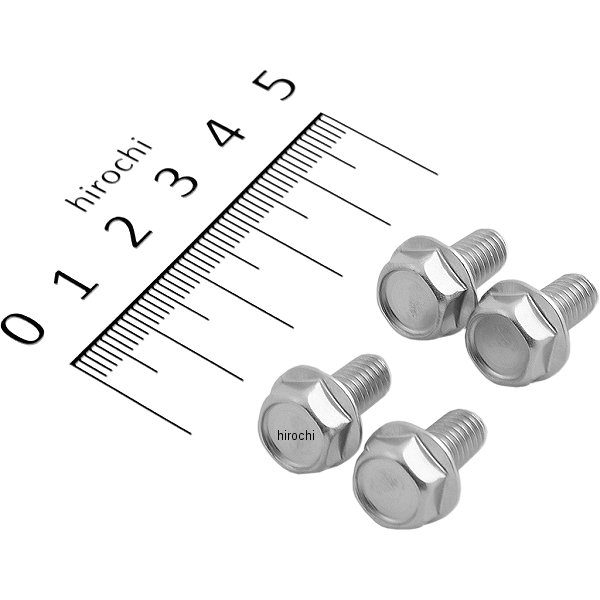 フランジ六角ボルトセット 汎用 M6x12mm ステンレス 4本入り