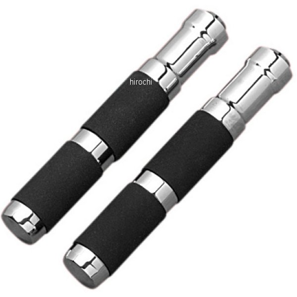 フットペグ ラバー リジッドマウント 7.75インチ(197mm) クローム