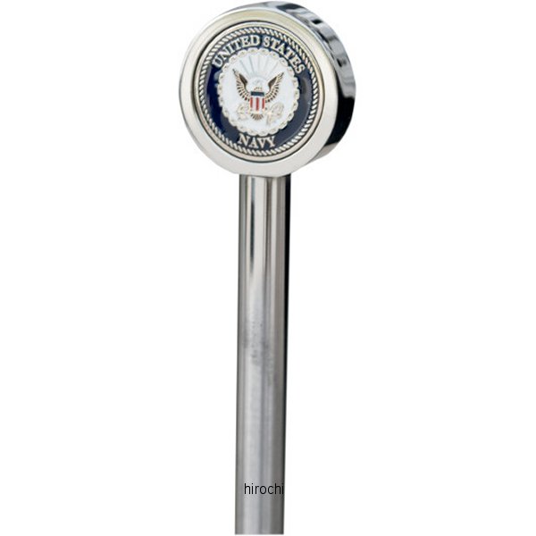 旗用ポール 9インチ(229mm) ネイビー アクセント付き