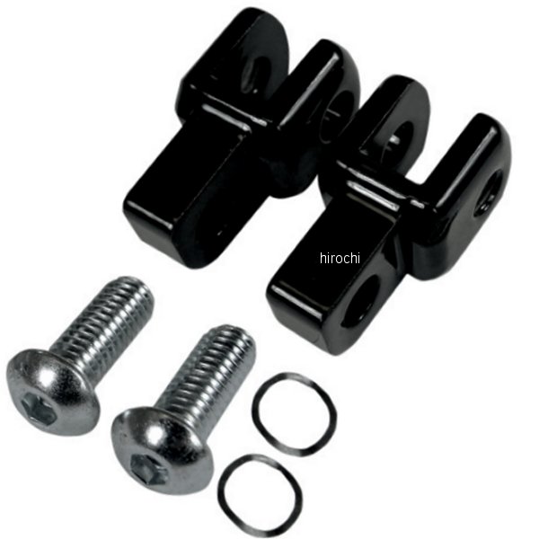 フットペグ アジャスター金具 黒