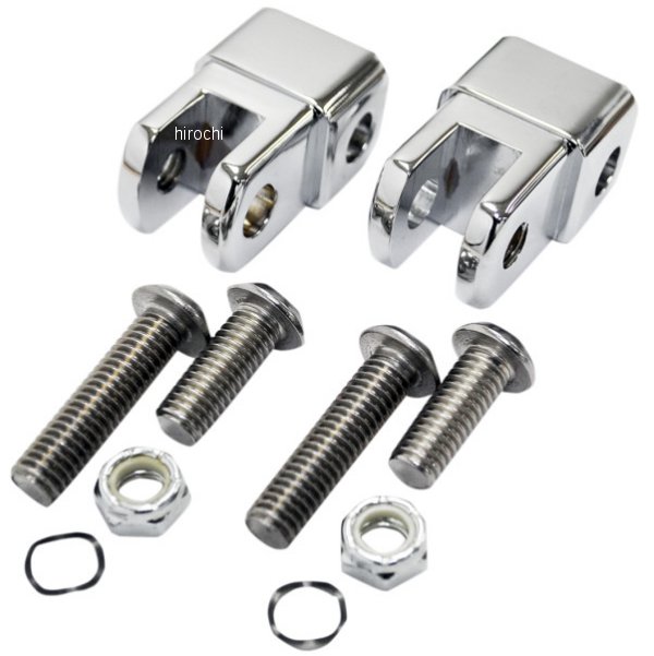 フットペグ マウントアダプター クローム