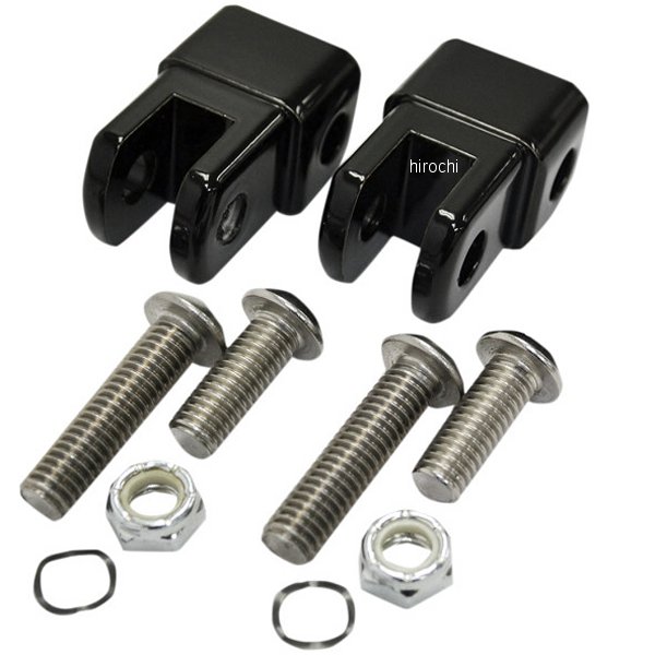 フットペグ マウントアダプター 黒