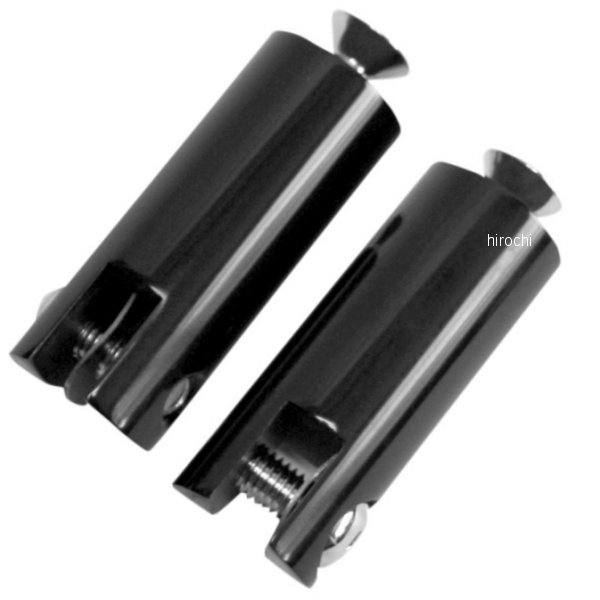 フットペグマウント リア 1.5インチ(38mm) 3/8-16 x 2" ボルト 黒