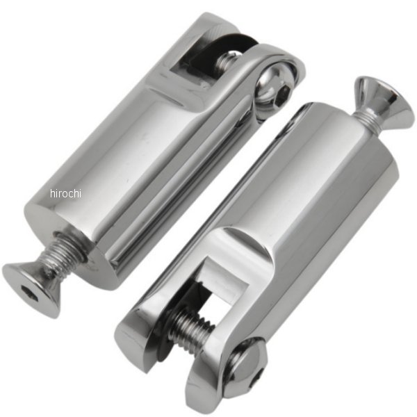 フットペグマウント フロント 2.5インチ(64mm) 3/8-16 x 1.5" ボルト クローム