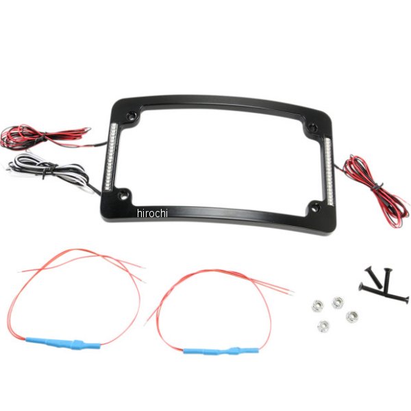 ライセンスフレームプレート TRI RADIUS 黒