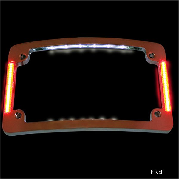 ライセンスフレームプレート TRI RADIUS クローム