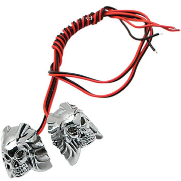 ナンバープレート用 LEDボルト スカル