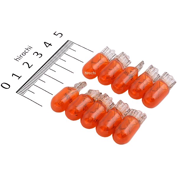 バルブ アンバー 5W T10 (10個入り)