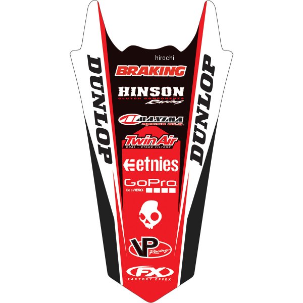 デカール リアフェンダー 02年-07年 CRF450R、CR250R、CR125R