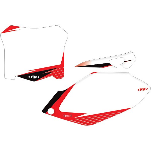 【セール特価】 ナンバー パッチプレート 08年-09年 CRF250R 白