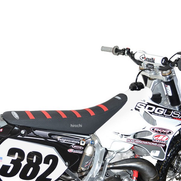 【セール特価】 シートカバー グリッパー 14年以降 CRF250R 黒/赤