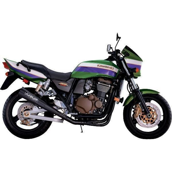 フルエキゾースト ストレートカット メガホン 99年-05年 ZRX1200R、ZRX1100 黒