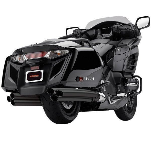 スリップオンマフラー 6-into-2-into-6 スラッシュカット 12年-16年 ゴールドウィング GL1800 黒