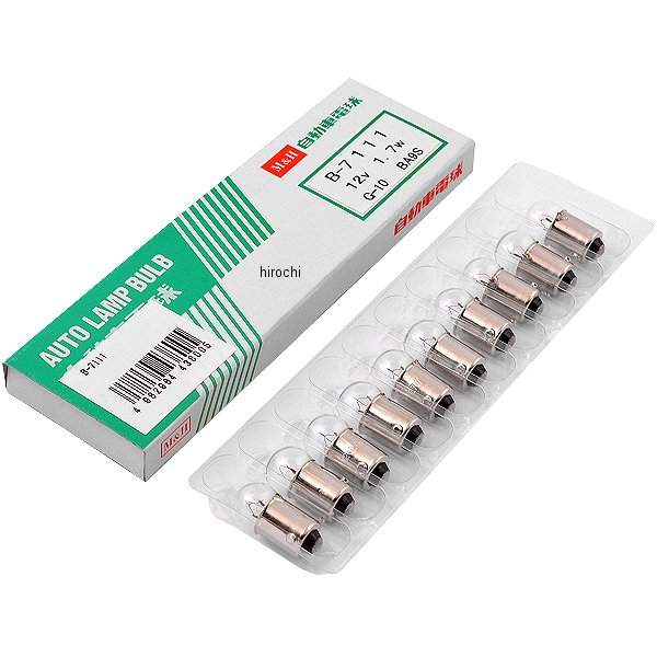 ノーマルバルブ 12V1.7W メーター球 ポジション球 (クリア) 1箱 (10個入り)