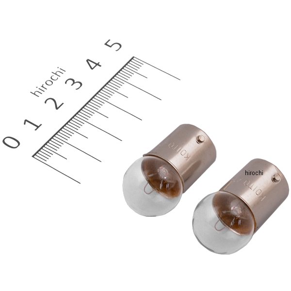 バルブ G18 シングル球クリア12V10W 2個入り