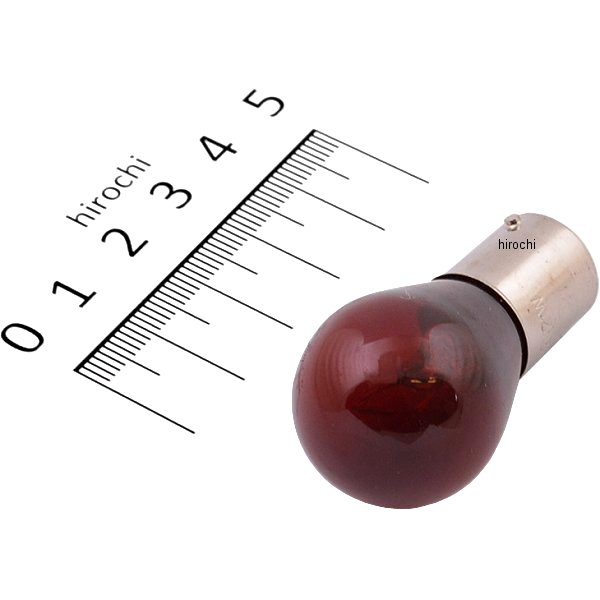 口金シングル球 12V21W ウインカー/ストップ球 (レッド) (1個売り)