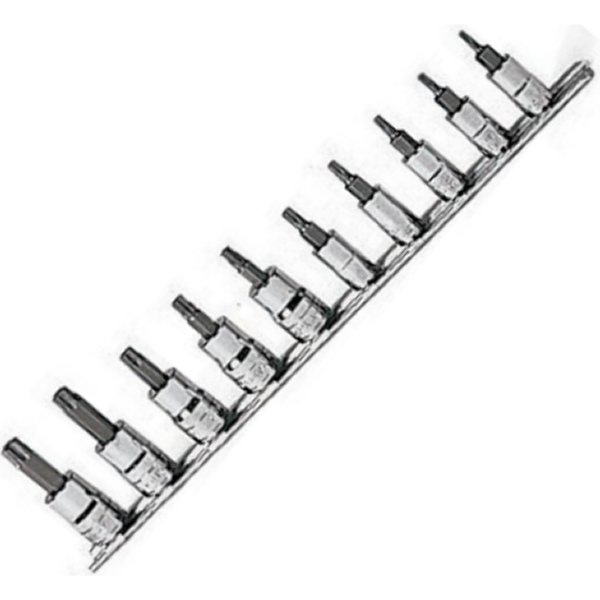 1/4インチ/3/8インチ ソケット トルクス テーパー 10点セット