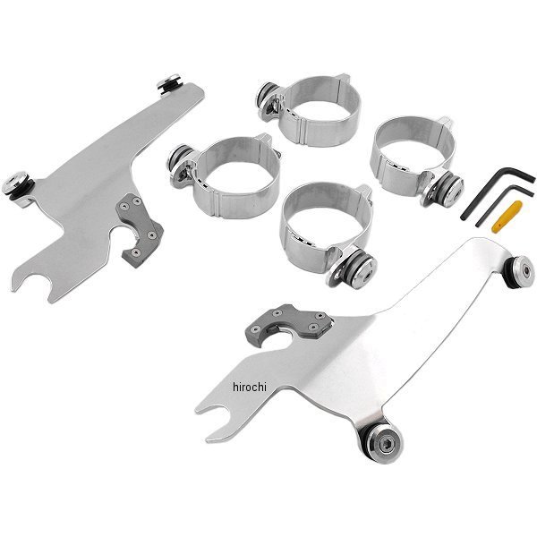 ウインドシールドスポーツ クイック取付金具 02年-08年 VTX1800 ポリッシュ