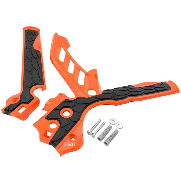 フレームガード X-Grip 11年-15年 KTM SX125 オレンジ/黒