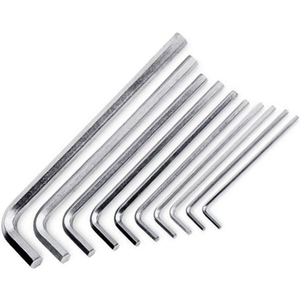 L型 6角 ロング レンチ インチ 10本セット