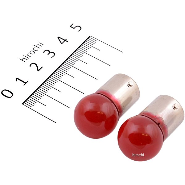 口金シングル球 12V23W ウインカー/ストップ球 (レッド) (2個入り)