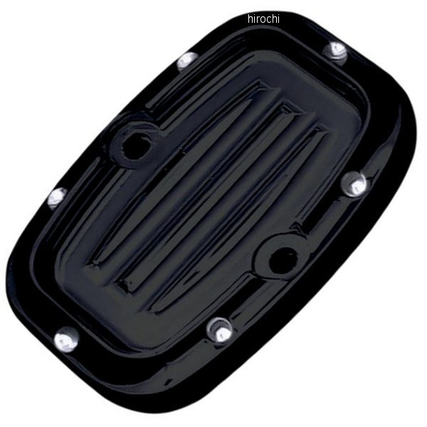 リア マスターシリンダーカバー 08年以降 FLT ディンプル黒