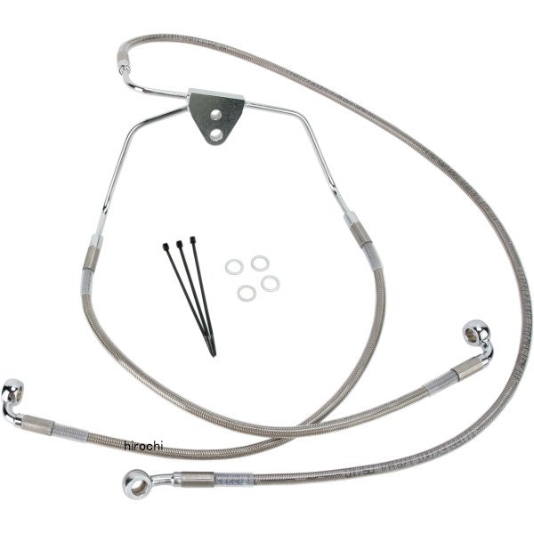 フロント ブレーキライン ステンレス 09年-13年 FLH (ABS無し) +6インチ