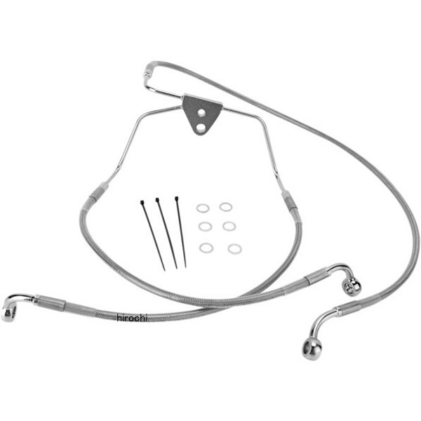 フロント ブレーキライン ステンレス 96年-07年 FLH +6インチ