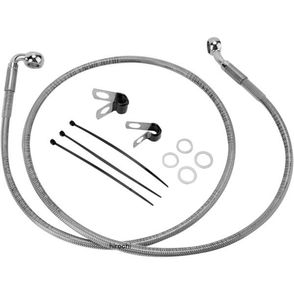 フロント ブレーキライン ステンレス 00年-05年 FXD +8インチ(46.875インチ)