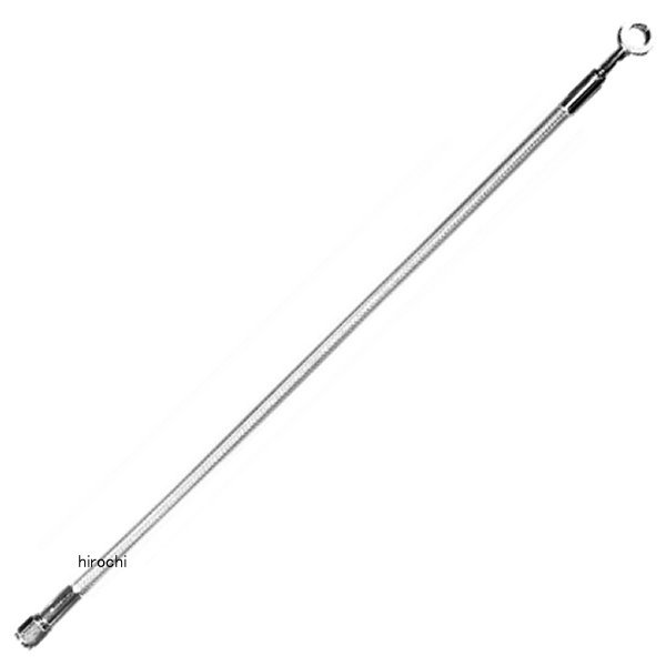 フロント ブレーキライン アッパー 3/8" 10mm/180°23インチ(584mm) クローム