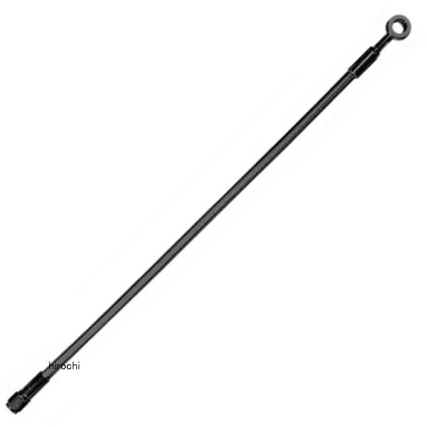 フロント ブレーキライン アッパー 3/8" 10mm/180°23インチ(584mm) 黒