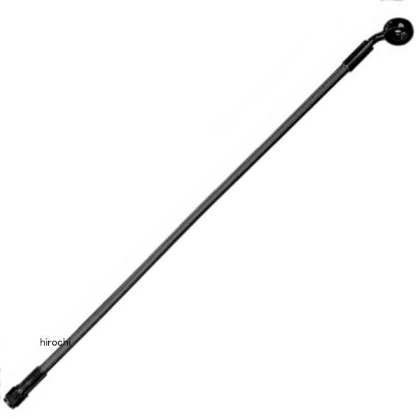 フロント ブレーキライン アッパー 10mm/35°17インチ(432mm) 黒