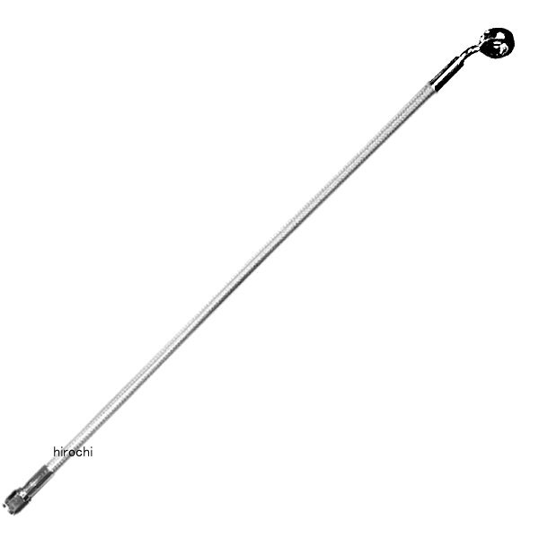フロント ブレーキライン 7/16インチ/35°44インチ(1118mm) クローム