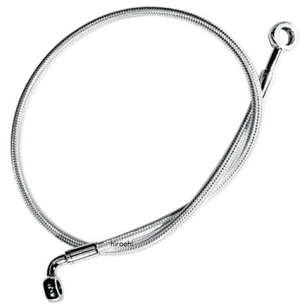 フロント ブレーキライン 7/16インチ/180°42インチ(1067mm) クローム