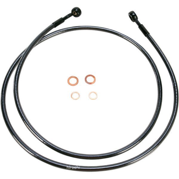 フロント ブレーキライン 7/16インチ/180°50インチ(1270mm) 黒