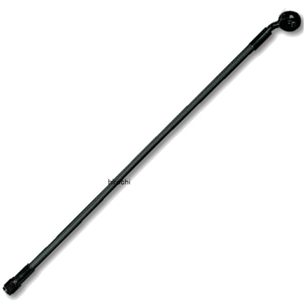 フロント ブレーキライン 7/16インチ/35°アッパー26インチ ソフテイル(シングルディスク) 黒