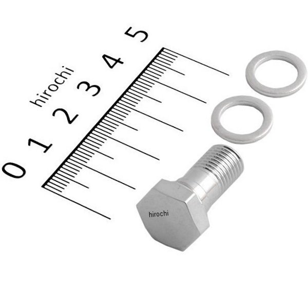 3/8インチ(9.5mm)-24 バンジョーボルト (3/4"長 マイナスヘッド)