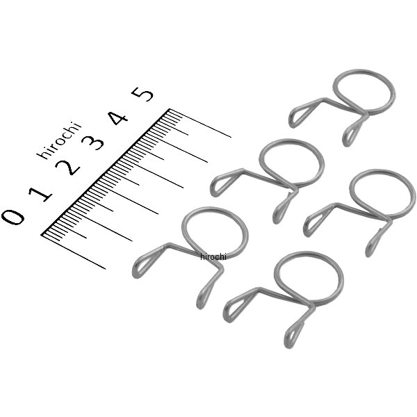 ホースクリップ Bタイプ 13ミリ 5個 ステンレス