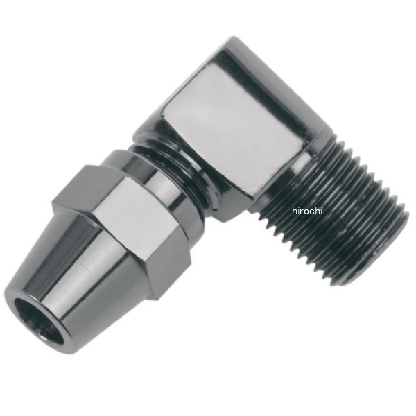 【セール特価】 マスターシリンダー/キャリパー 1/8インチ(3.2mm) オス NPT 90°黒